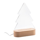 Trofeu acrilic brad de Crăciun cu lumină LED Woodify Xmas
