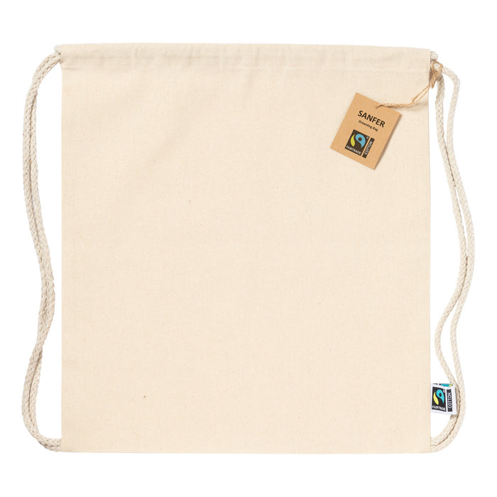 Sac cu snur bumbac Fairtrade "Sanfer"