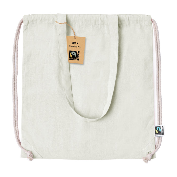 Sac cu snur bumbac Fairtrade "Riak"