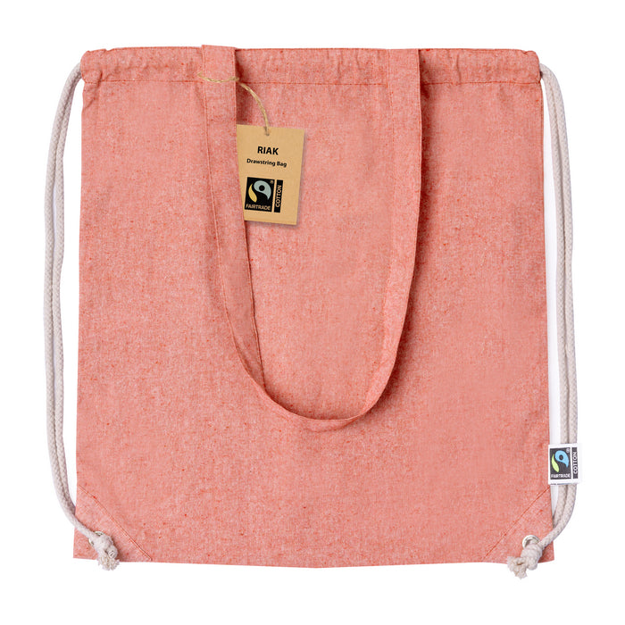 Sac cu snur bumbac Fairtrade "Riak"