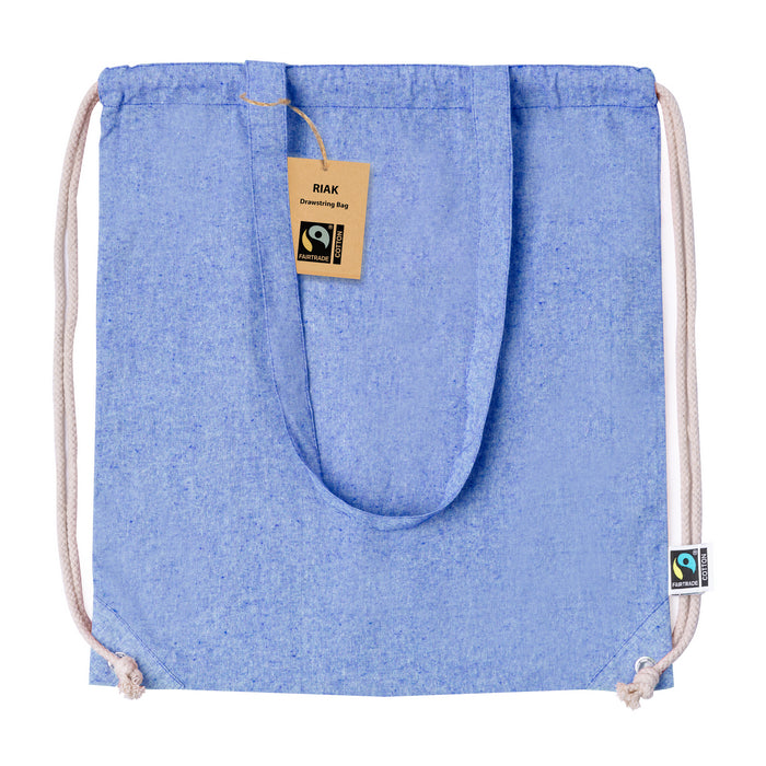 Sac cu snur bumbac Fairtrade "Riak"