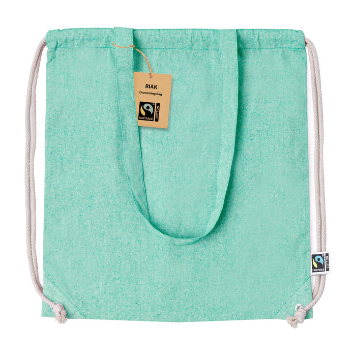 Sac cu snur bumbac Fairtrade "Riak"