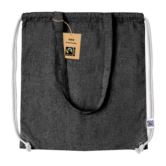 Sac cu snur bumbac Fairtrade "Riak"