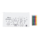 Penar de colorat din material RPET cu 5 creioane colorate Julfar Draw
