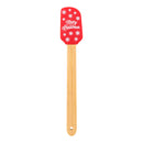Spatulă din silicon cu design de Crăciun și mâner din bambus Spatox