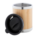 Pahar otel inoxidabil reciclat si bambus termoizolant 250 ml Booka