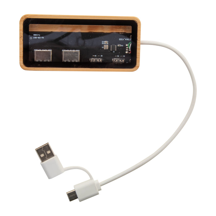 Hub USB cu 4 porturi transparent "Seehub"