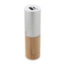 Baterie portabila 2600 mAh aluminiu reciclat si bambus Ralubo Tube