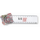 Rigla cu lupa de 15 cm, plasti "Lasta"