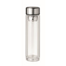 Sticla borosilicat cu pereti dubli, cu termometru tactil 390 ml "Pole Glass"