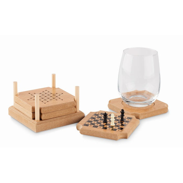 Set suporturi pahare coaster si set jocuri "Coastgame"