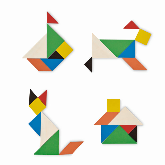 Puzzle din lemn "Tangram"