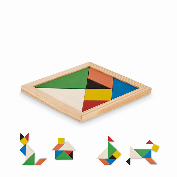 Puzzle din lemn "Tangram"