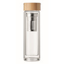 Sticla din sticla+bambus termoizolanta 400 ml "Batami"