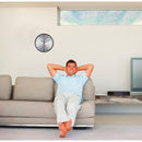 Ceas de perete fundal argintiu "Rondo"