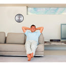 Ceas de perete fundal argintiu "Rondo"