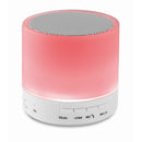 Boxa portabila bluetooth cu LED "Round White"