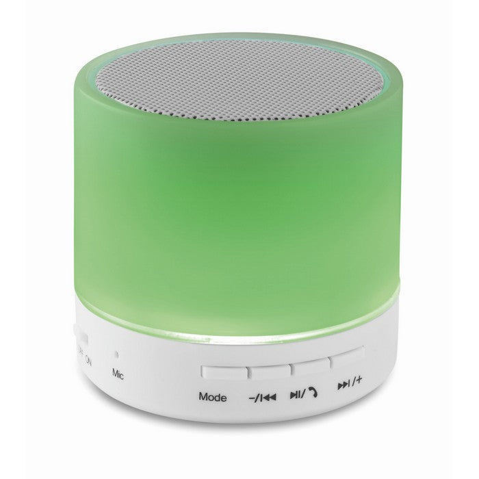 Boxa portabila bluetooth cu LED "Round White"