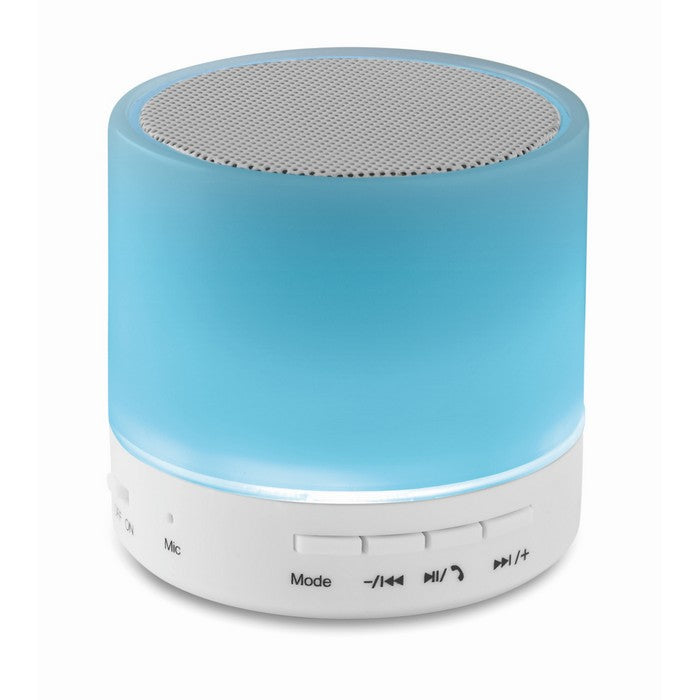 Boxa portabila bluetooth cu LED "Round White"