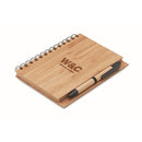 Caiet ~B6 13 x 18 cm din bambus cu pix "Bambloc"
