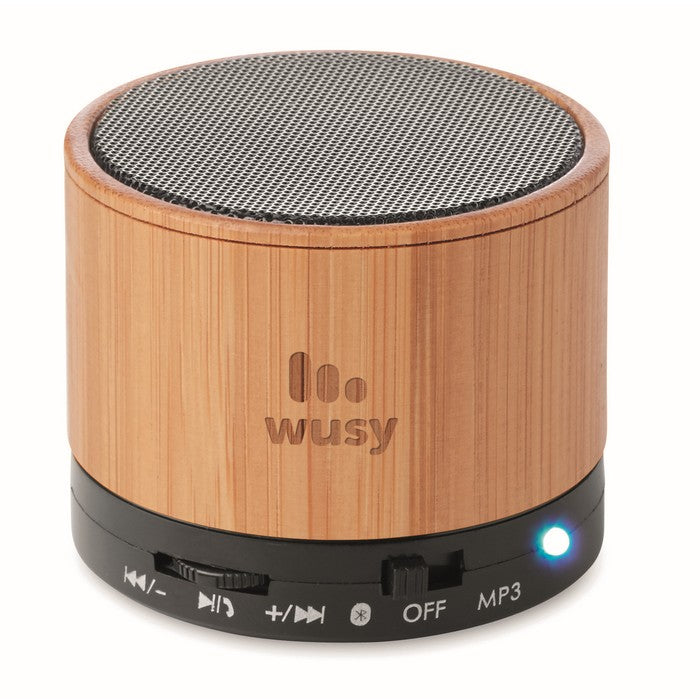 Boxa portabila bluetooth bambus "Round Bamboo"