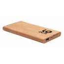 Baterie portabila cu incarcator wireless Baterie in bambus "Arena"