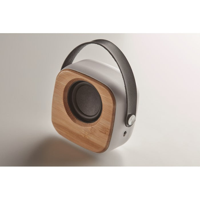 Boxa portabila bluetooth de 3W cu fata de bambus "Ohio Sound"