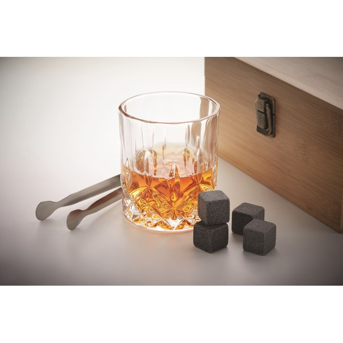 Set pentru whisky in cutie bambus "Inverness"