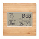 Statie meteo cu fata de bambus "Turku"