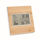 Statie meteo cu fata de bambus "Turku"