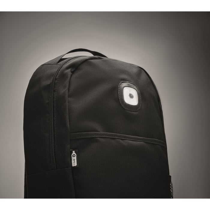 Rucsac RPET cu lumina COB "Urbanback"