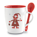 Cană ceramică 250ml decorată cu Moș Crăciun CLAUS