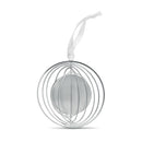 Ornament decorativ rotund din inox cu panglică BUNO