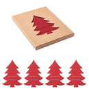 Set 4 suporturi tacâmuri pâslă RPET formă pom Crăciun TREESGUARD