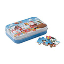 Puzzle de Crăciun din lemn 60 piese în cutie metalică PAZURU