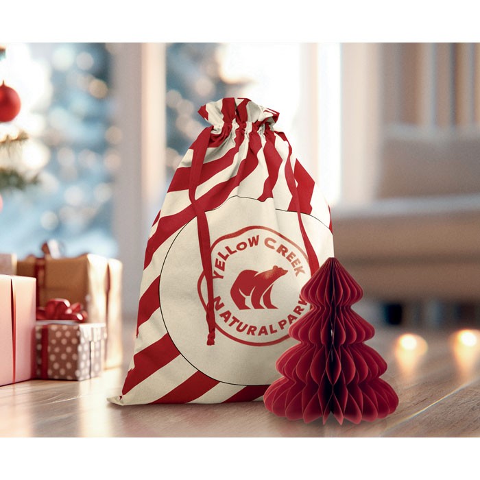 Sac bumbac cu snur Santa "Laukku"