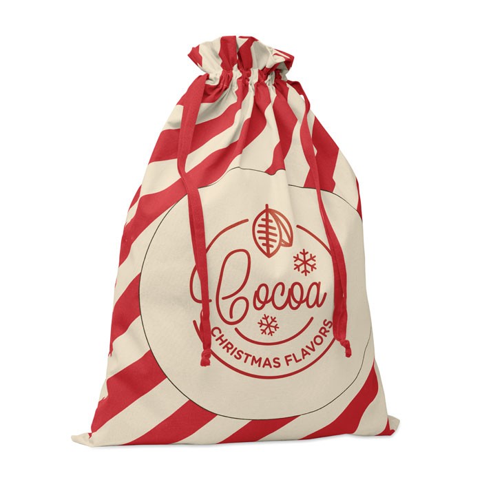 Sac bumbac cu snur Santa "Laukku"