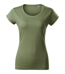 Tricou din bumbac cu guler rotund și finisaj cu silicon Malfini Viper Free F61
