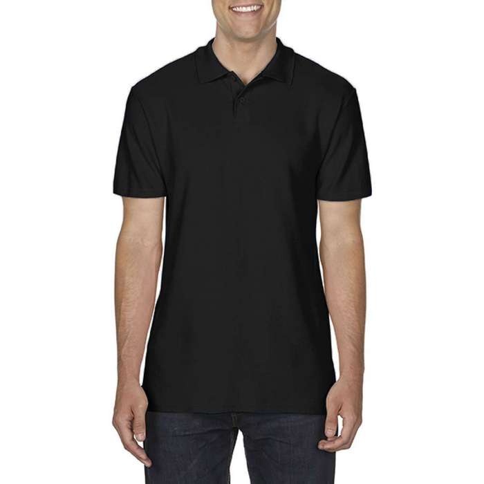 TRICOU POLO BARBATESC Gildan Softstyle® Double Pique GI64800, Promo Back to School, imprimat policormie ecuson fata inclus in pret*