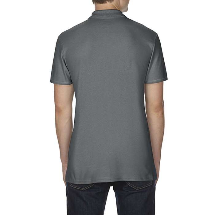 TRICOU POLO BARBATESC Gildan Softstyle® Double Pique GI64800, Promo Back to School, imprimat policormie ecuson fata inclus in pret*