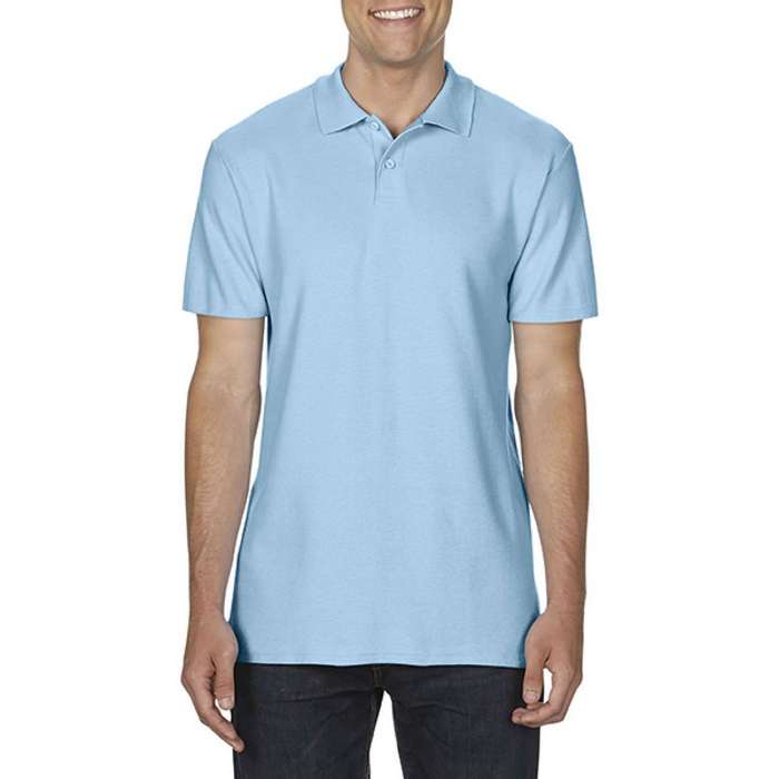 TRICOU POLO BARBATESC Gildan Softstyle® Double Pique GI64800, Promo Back to School, imprimat policormie ecuson fata inclus in pret*