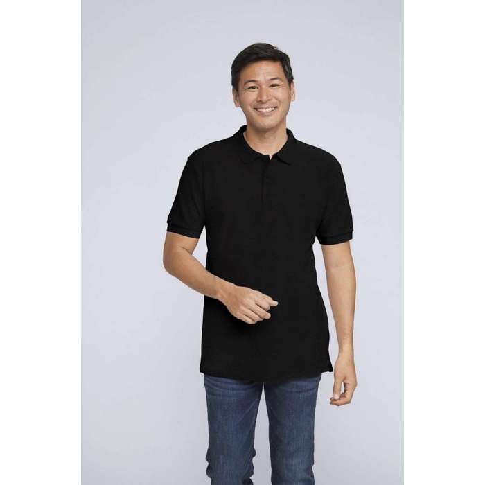 TRICOU POLO BARBATESC Gildan Premium Cotton® Double Pique GI85800, Promo Back to School, imprimat policormie ecuson fata inclus in pret*