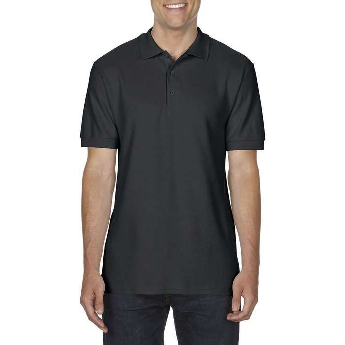 TRICOU POLO BARBATESC Gildan Premium Cotton® Double Pique GI85800, Promo Back to School, imprimat policormie ecuson fata inclus in pret*