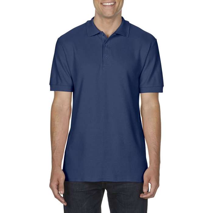 TRICOU POLO BARBATESC Gildan Premium Cotton® Double Pique GI85800, Promo Back to School, imprimat policormie ecuson fata inclus in pret*