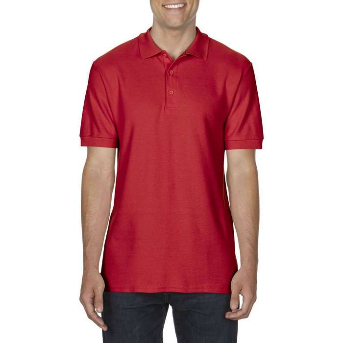 TRICOU POLO BARBATESC Gildan Premium Cotton® Double Pique GI85800, Promo Back to School, imprimat policormie ecuson fata inclus in pret*