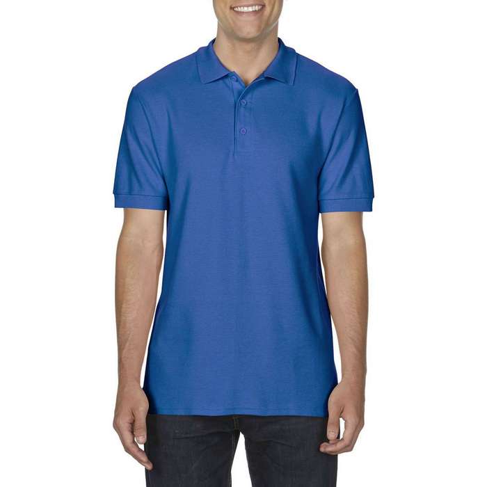 TRICOU POLO BARBATESC Gildan Premium Cotton® Double Pique GI85800, Promo Back to School, imprimat policormie ecuson fata inclus in pret*