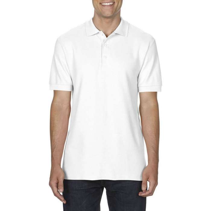 TRICOU POLO BARBATESC Gildan Premium Cotton® Double Pique GI85800, Promo Back to School, imprimat policormie ecuson fata inclus in pret*