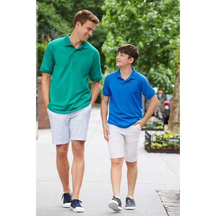 TRICOU POLO UNISEX Gildan Dryblend® GI8800, Promo Back to School, imprimat policormie ecuson fata inclus in pret*
