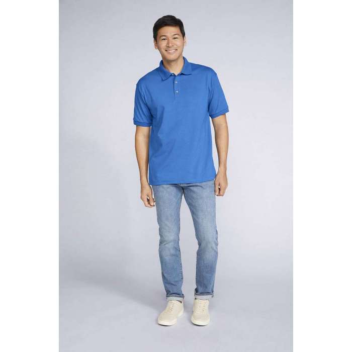 TRICOU POLO UNISEX Gildan Dryblend® GI8800, Promo Back to School, imprimat policormie ecuson fata inclus in pret*