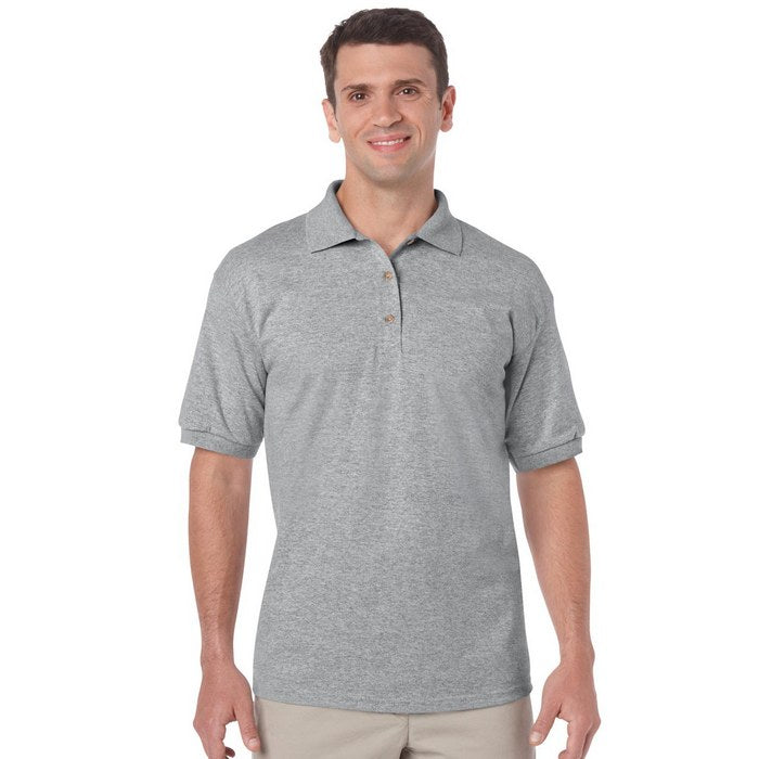 TRICOU POLO UNISEX Gildan Dryblend® GI8800, Promo Back to School, imprimat policormie ecuson fata inclus in pret*